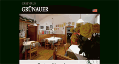 Desktop Screenshot of gasthaus-gruenauer.com