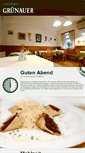 Mobile Screenshot of gasthaus-gruenauer.com